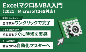 Excel マクロ & VBA入門（2021/Microsoft365対応）