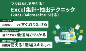マクロなしでデキる！　Excel 集計・抽出テクニック（2021/Microsoft365対応）